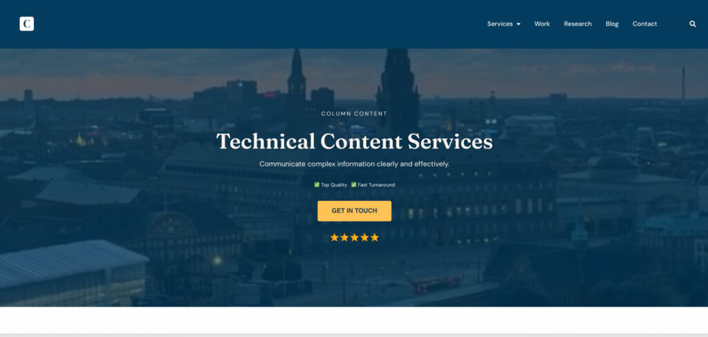 Column Content's Homepage