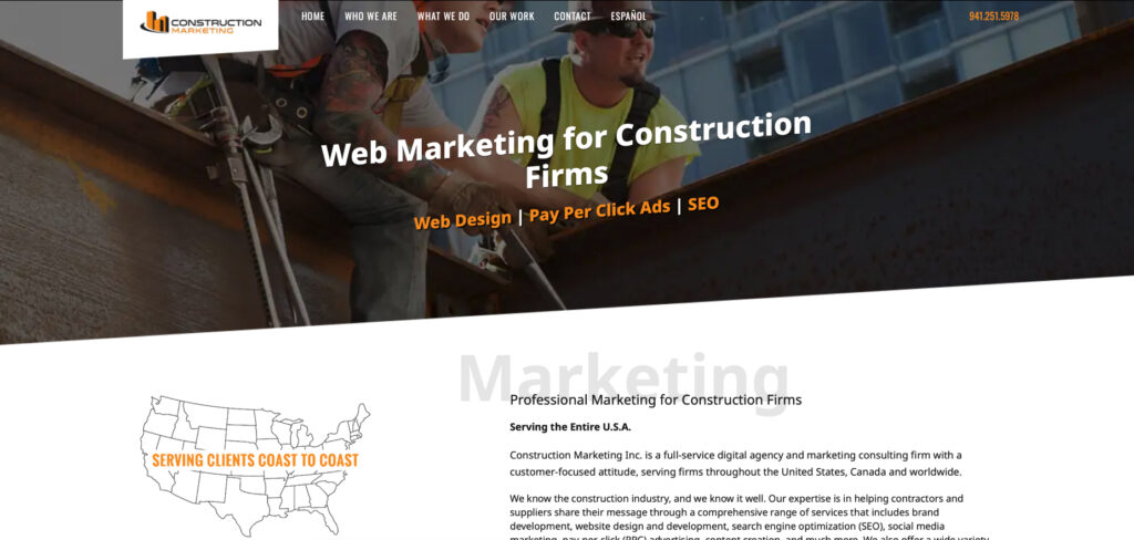 Construction Marketing Inc.'s Homepage