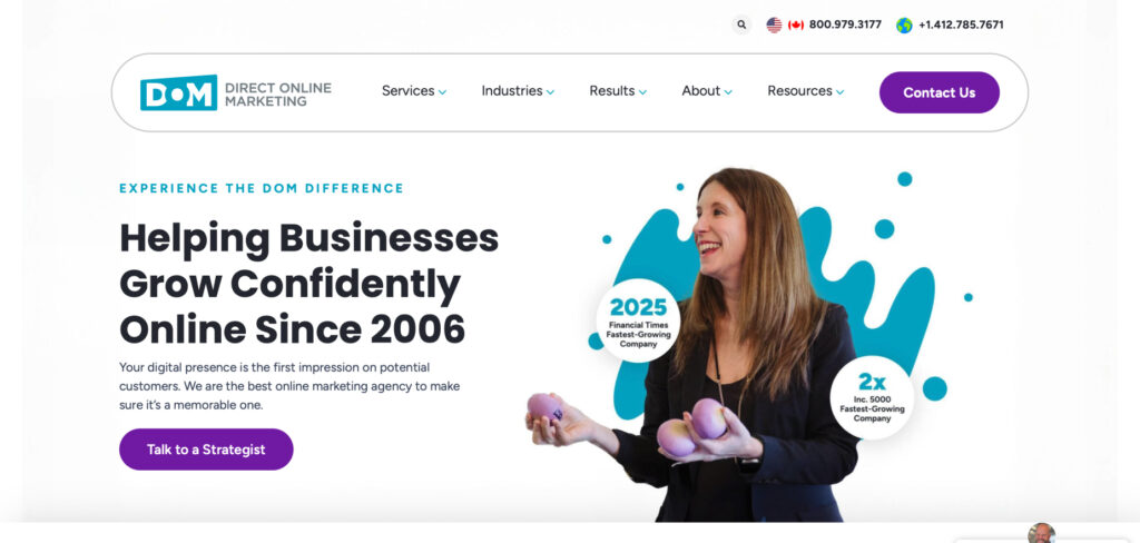 Direct Online Marketing's Homepage