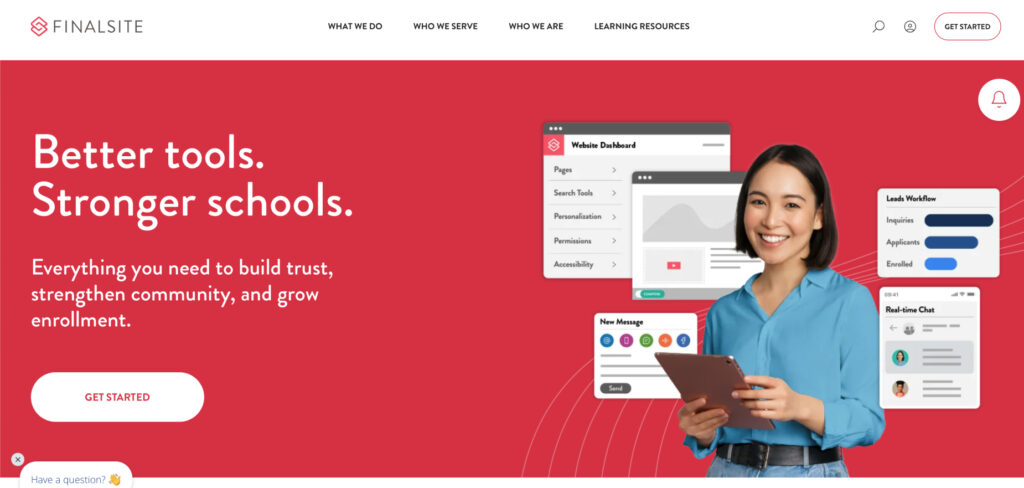 Finalsite's Homepage