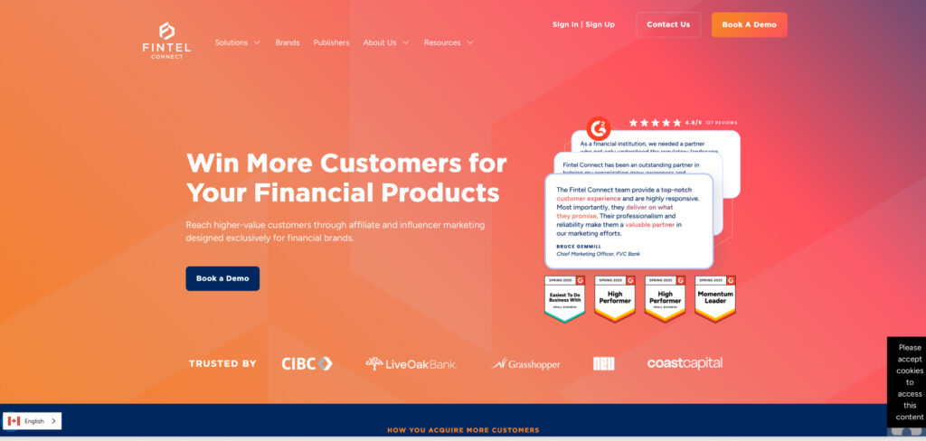 Fintel Connect's Homepage