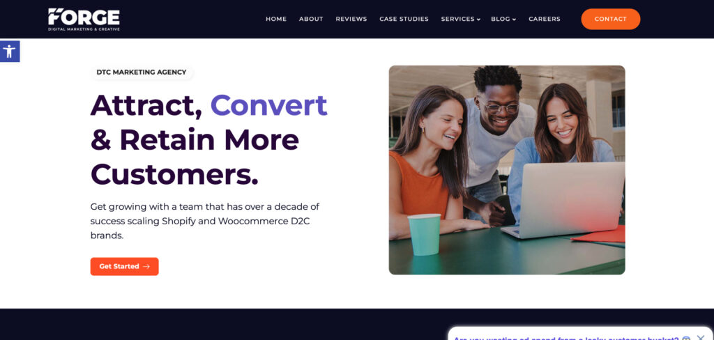 Forge Digital Marketing's Homepage