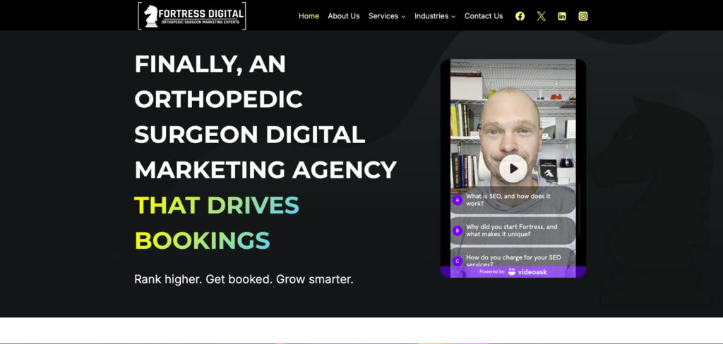 Fortress Digital Marketing's Homepage
