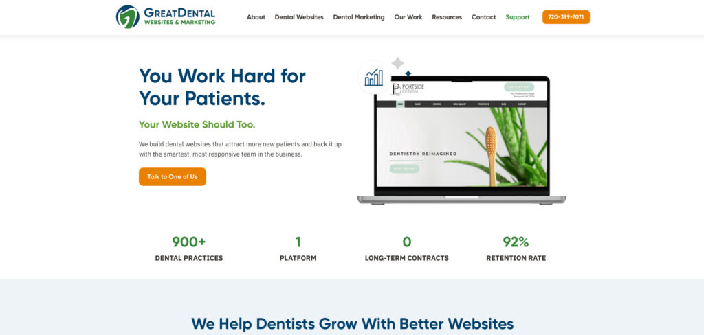 Great Dental Websites's Homepage