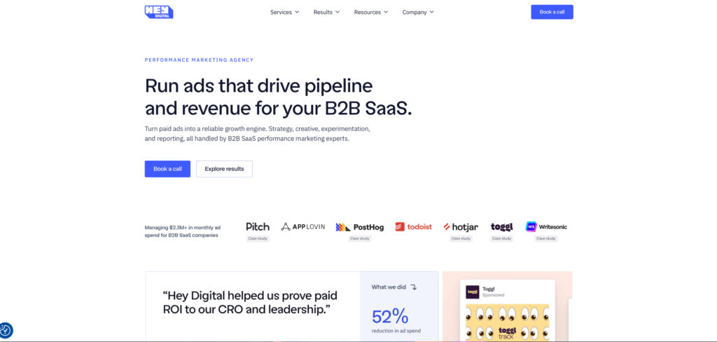 Hey Digital's Homepage