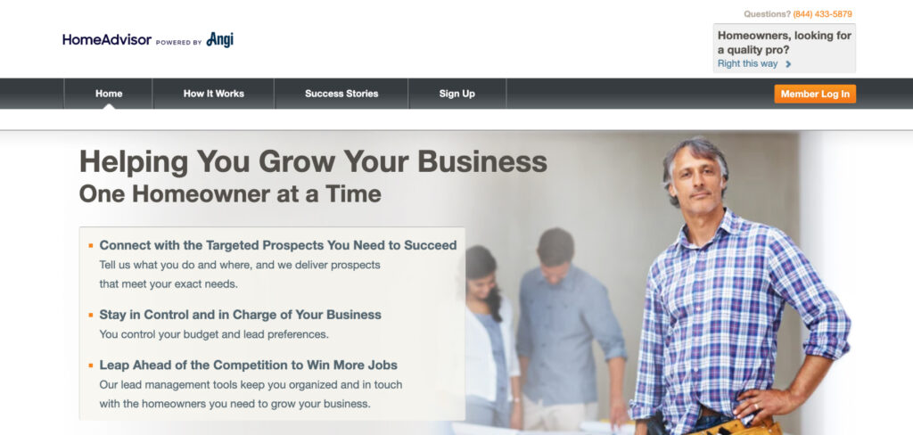 HomeAdvisor Pros (Angi Ads)'s Homepage