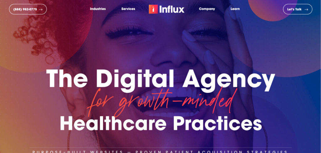 Influx Marketing's Homepage