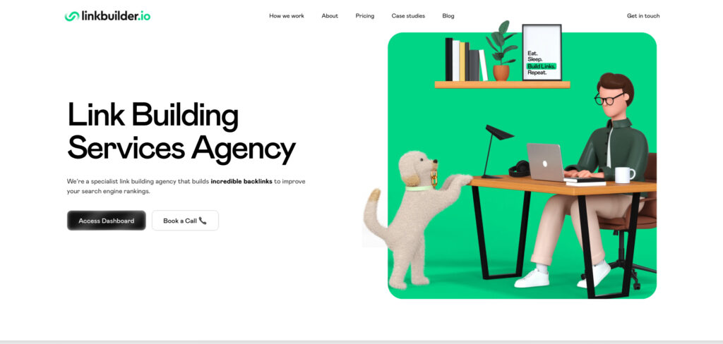 LinkBuilder.io's Homepage