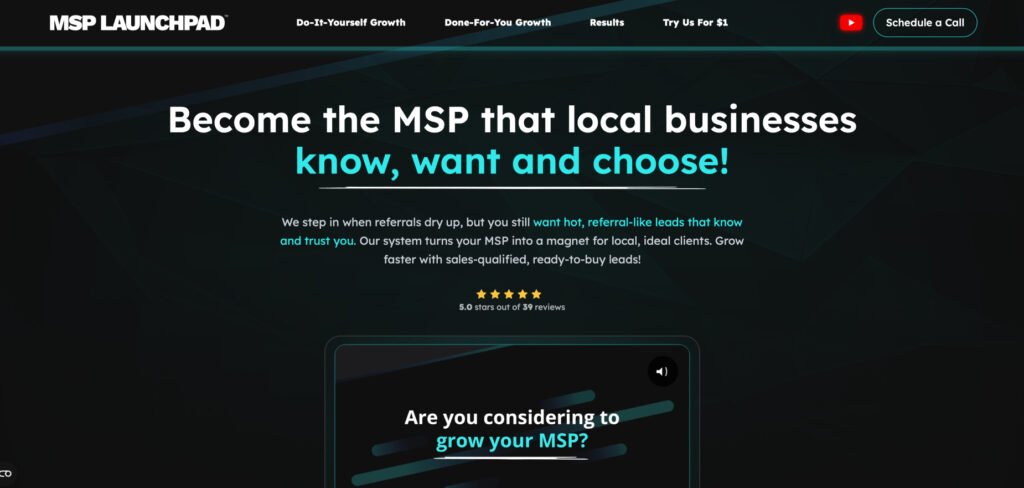 MSP Launchpad's Homepage
