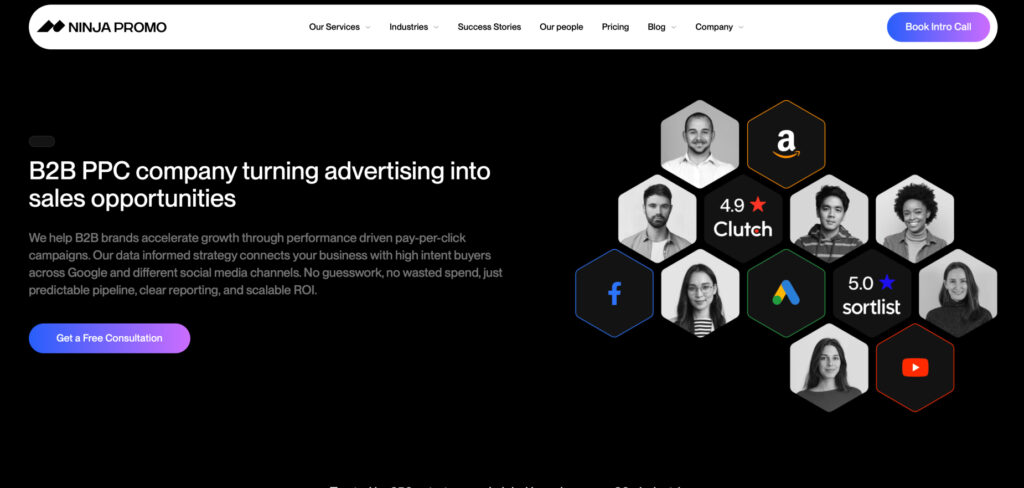 Ninja Promo's B2B PPC Page