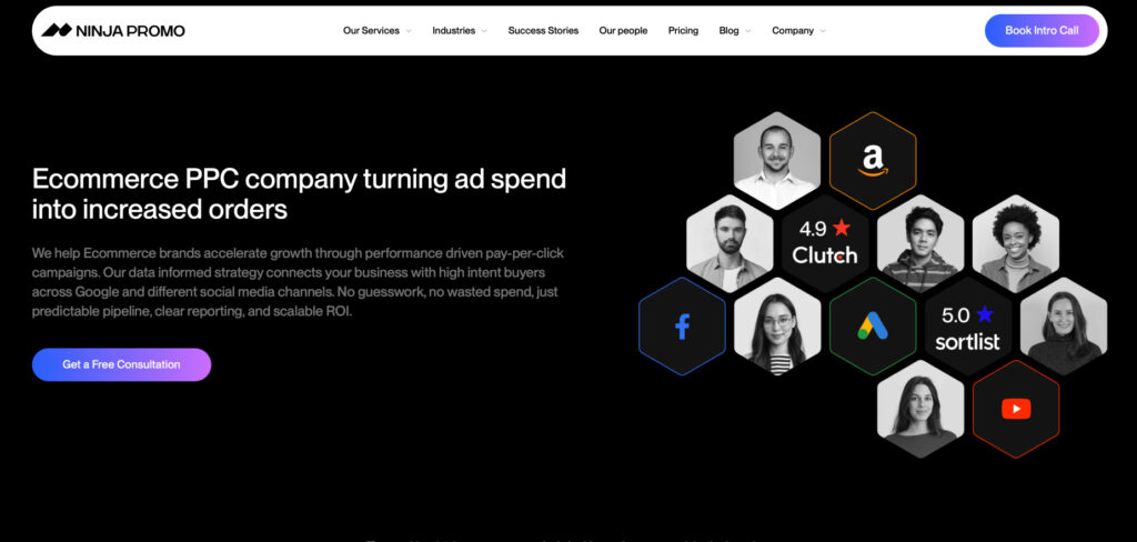 Ninja Promo's Ecommerce PPC Page