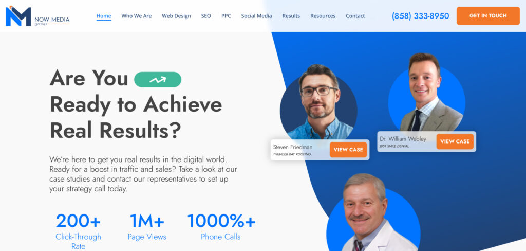 Now Media Group's Homepage