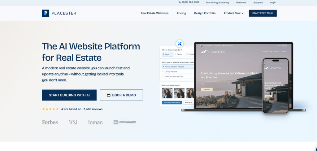 Placester's Homepage