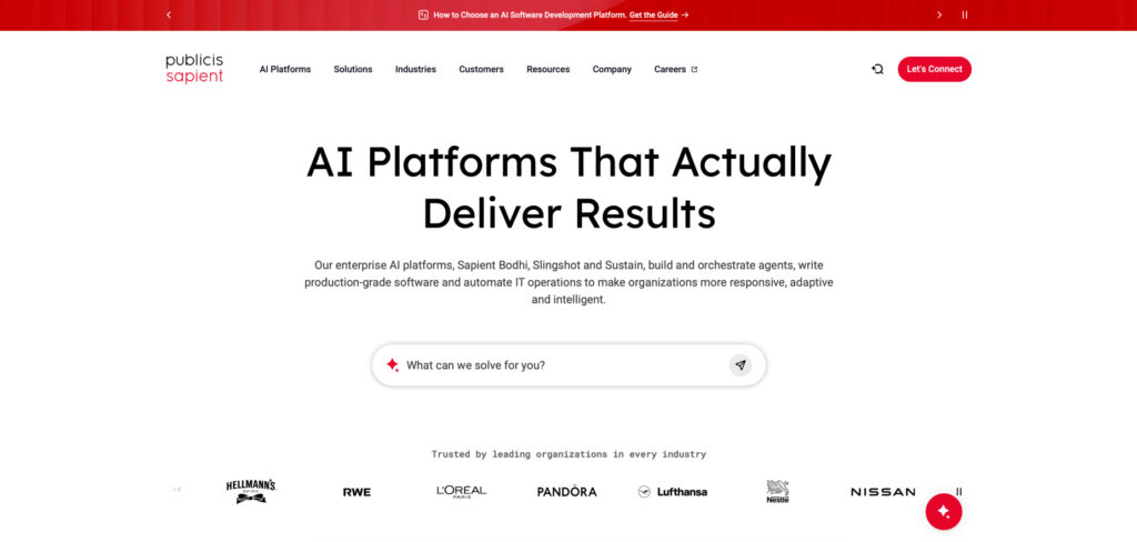 Publicis Sapient's Homepage
