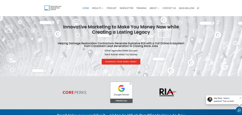 Restoration Marketing Group (RMG)'s Homepage
