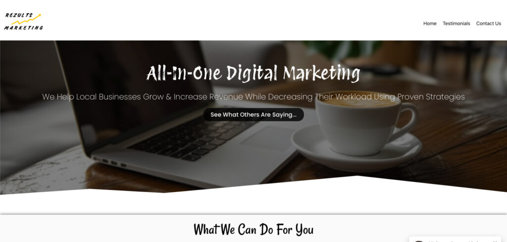 Rezultz Marketing's Homepage