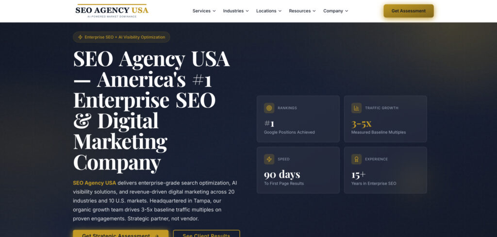 SEO Agency USA's Homepage