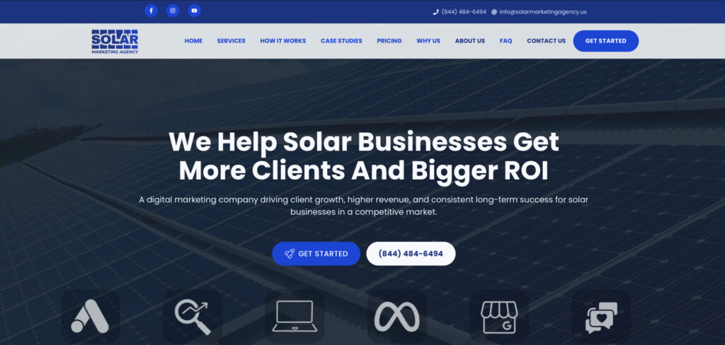 Solar Marketing Agency's Homepage