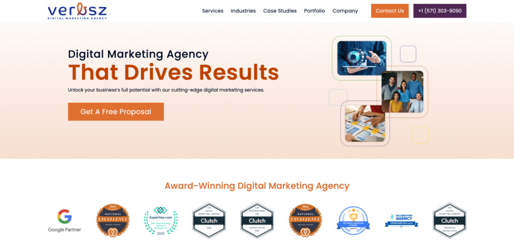 Verbsz Marketing's Homepage