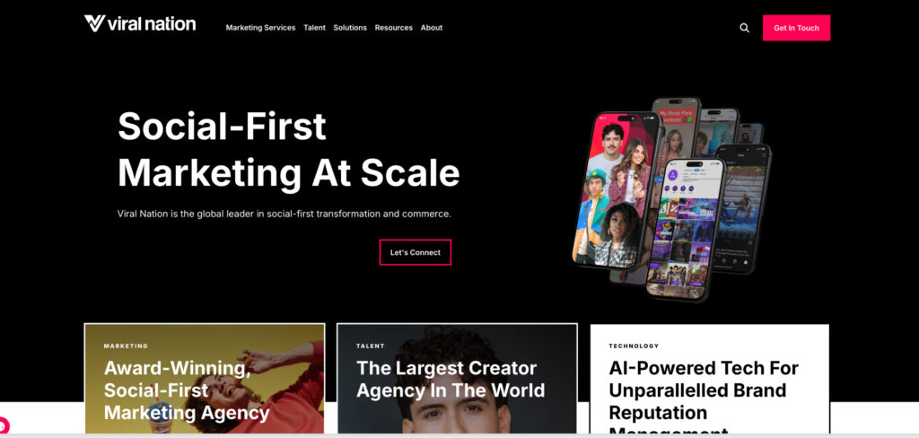 Viral Nation's Homepage