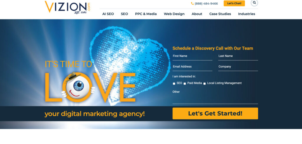 Vizion Interactive's Homepage