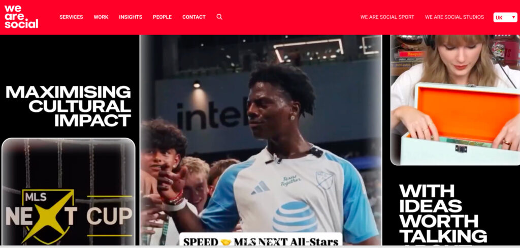 We Are Social's Homepage