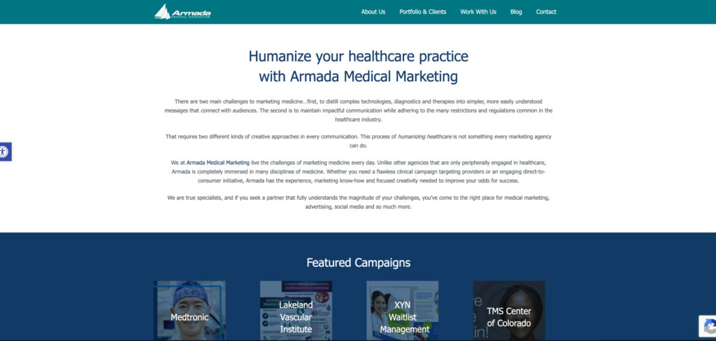 Armada Medical Marketing's Homepage