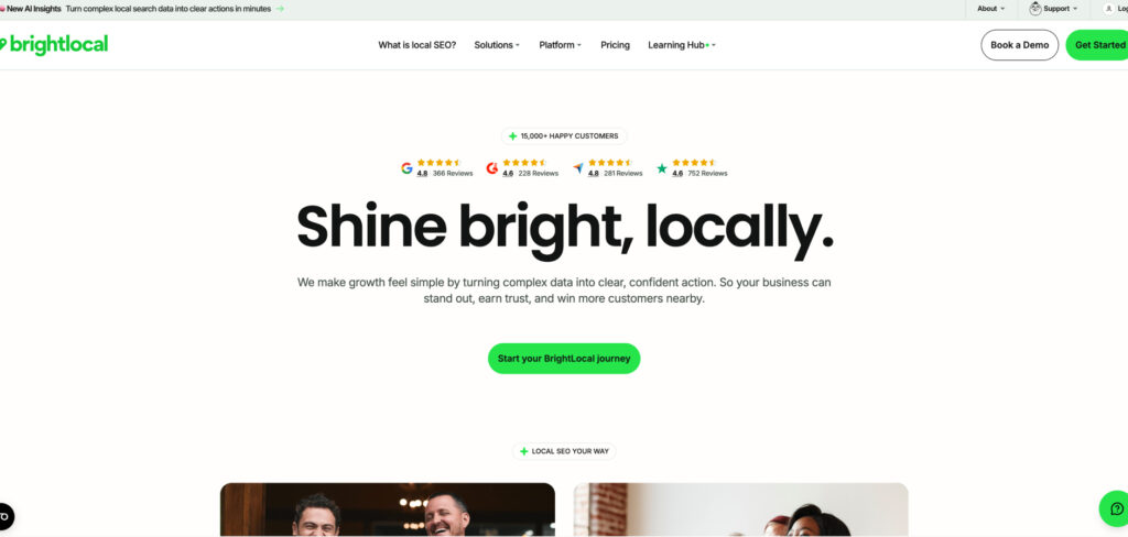 BrightLocal's Homepage