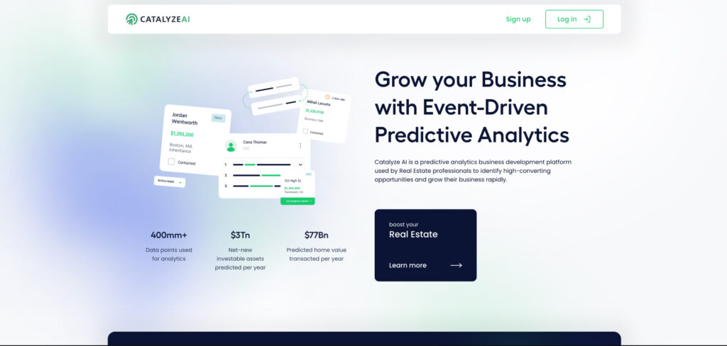 Catalyze AI's Homepage