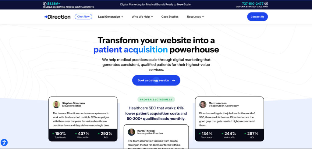 Direction.com's Homepage