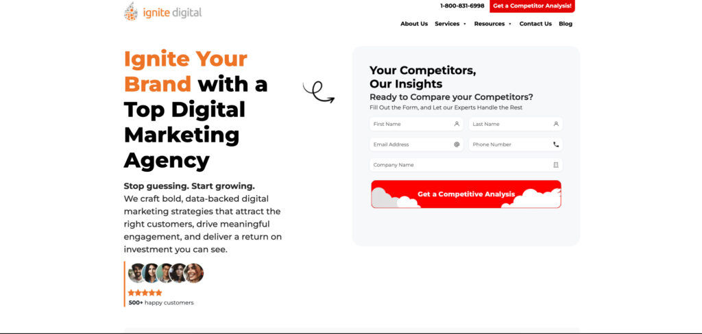 Ignite Digital's Homepage