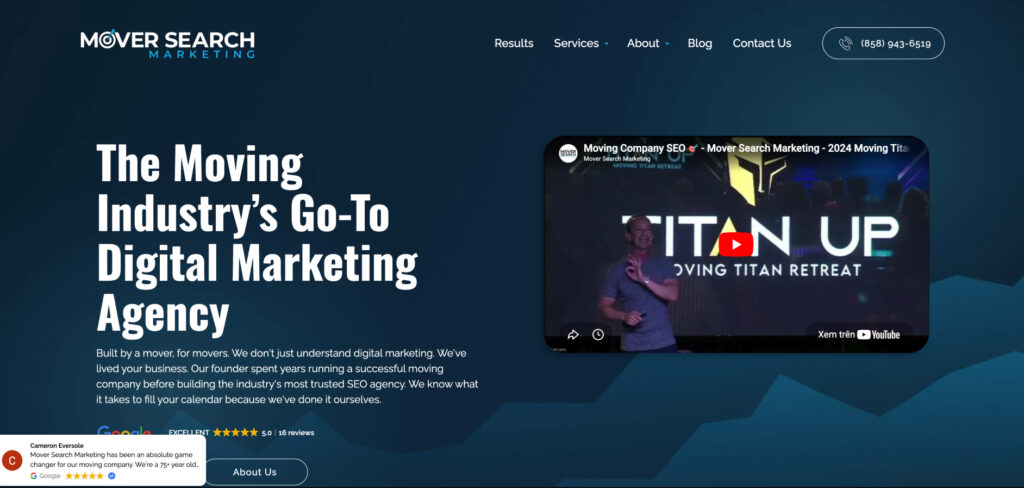 Mover Search Marketing's Homepage