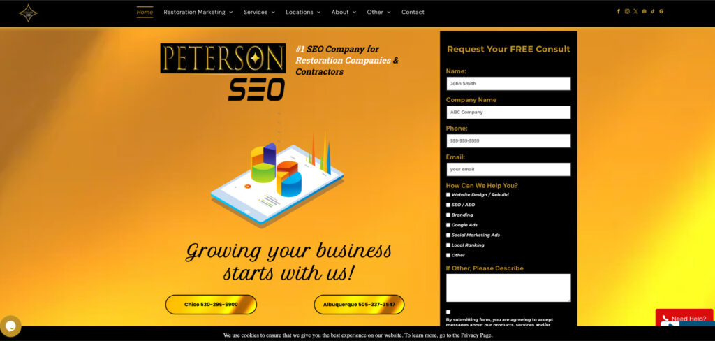 Peterson SEO's Homepage