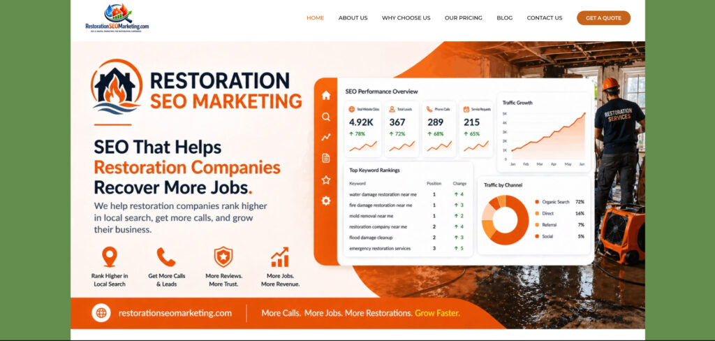 Restoration SEO Marketing's Homepage