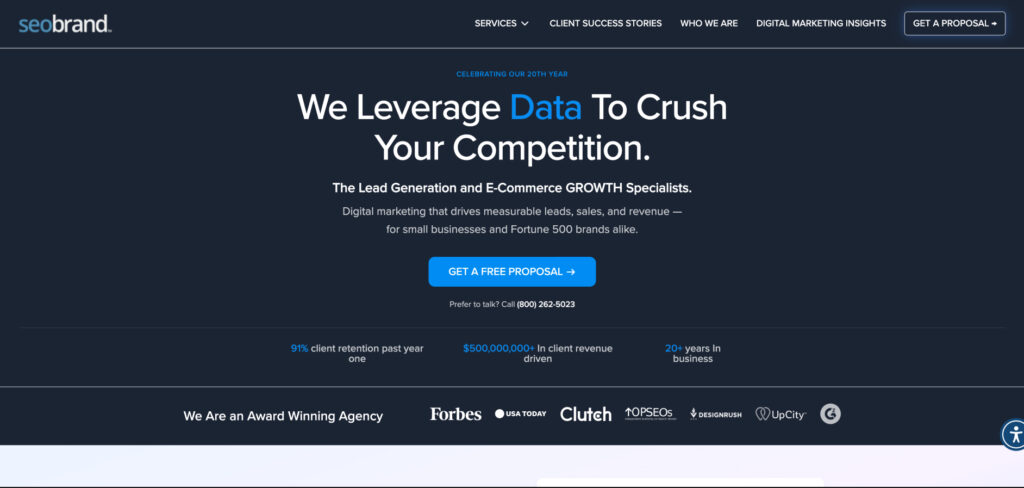 SEO Brand's Homepage