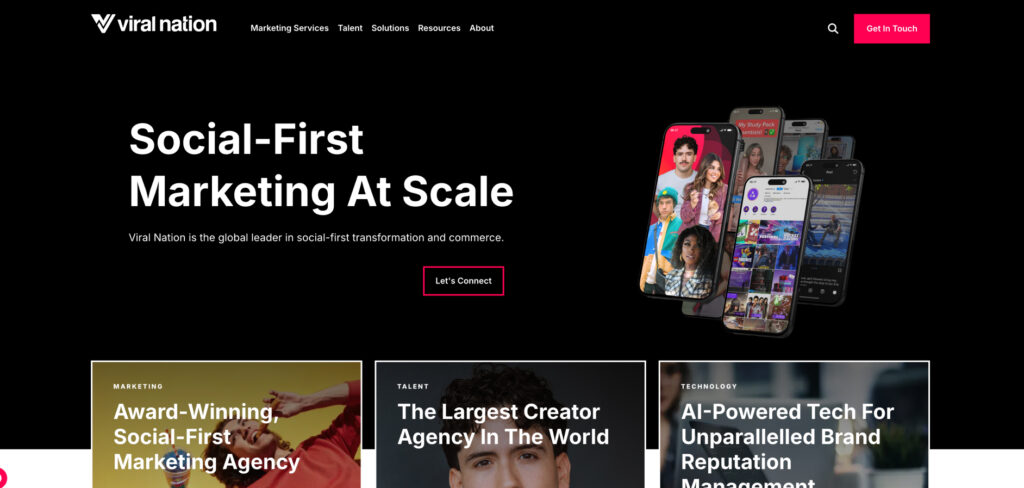 Viral Nation's Homepage