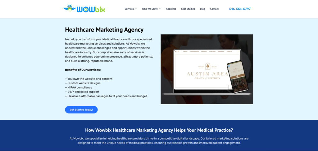 Wowbix Healthcare Marketing's Homepage