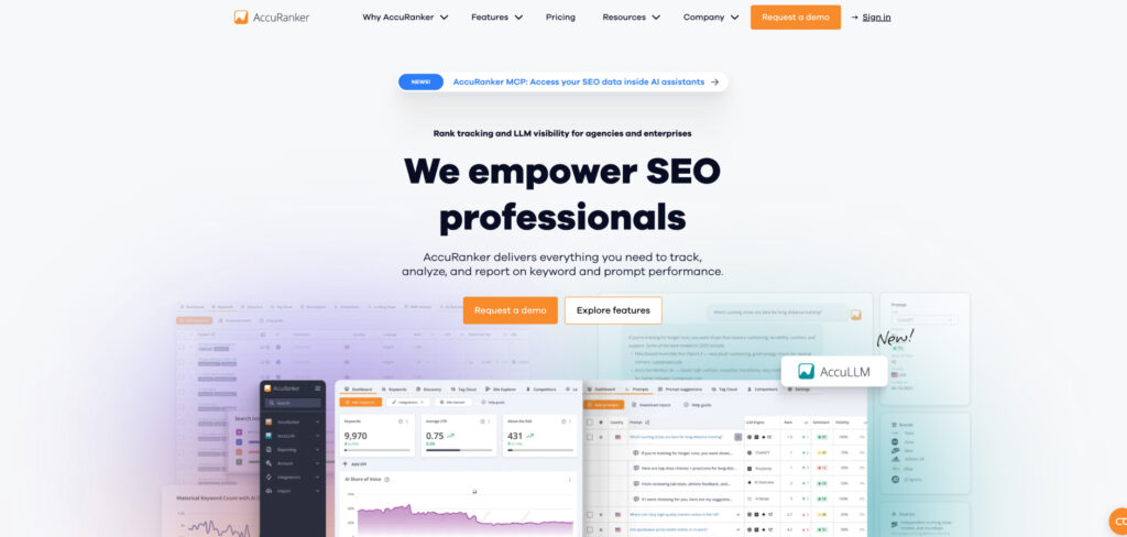 AccuRanker's Homepage