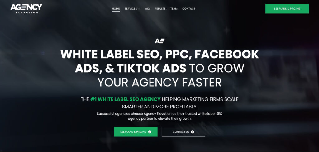 Agency Elevation's Homepage