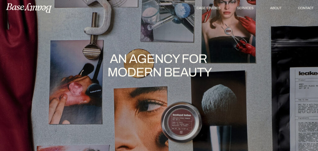 Base Beauty Creative Agency's Homepage