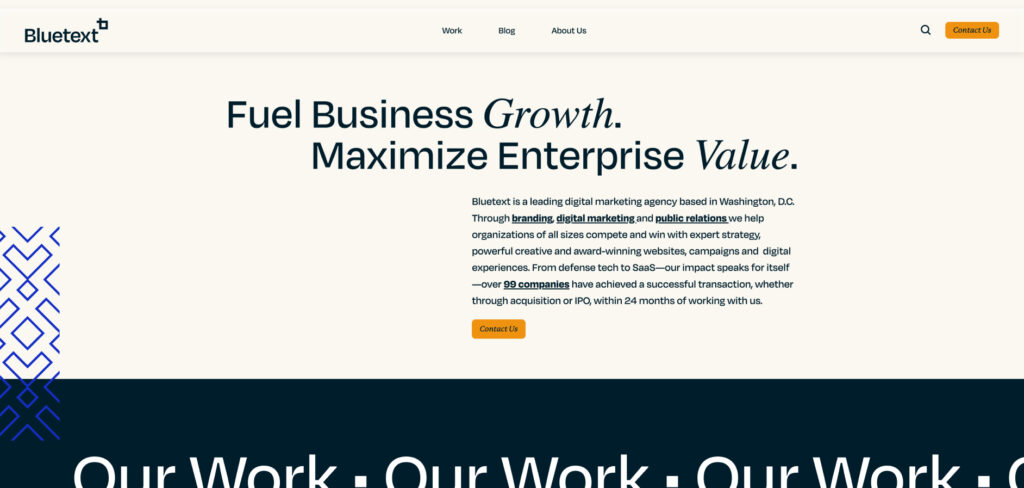Bluetext's Homepage