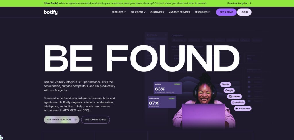 Botify's Homepage