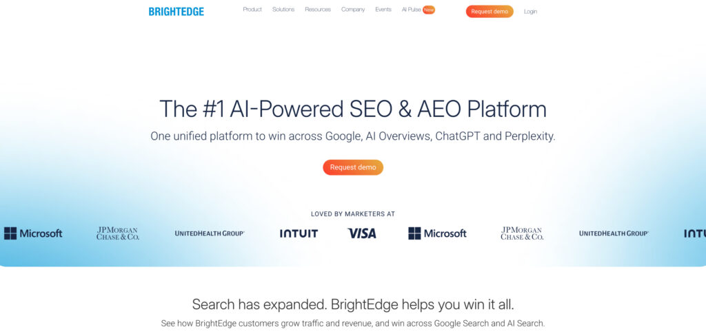 BrightEdge's Homepage