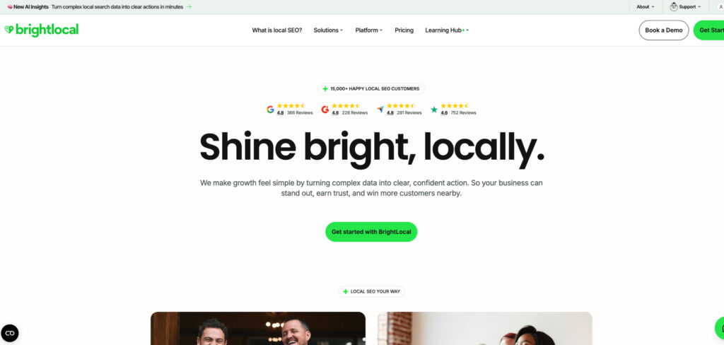BrightLocal's Homepage