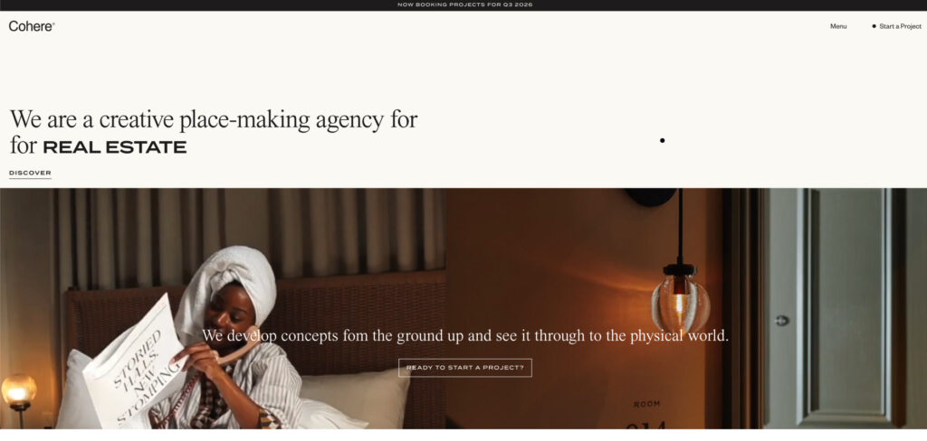 Cohere's Homepage