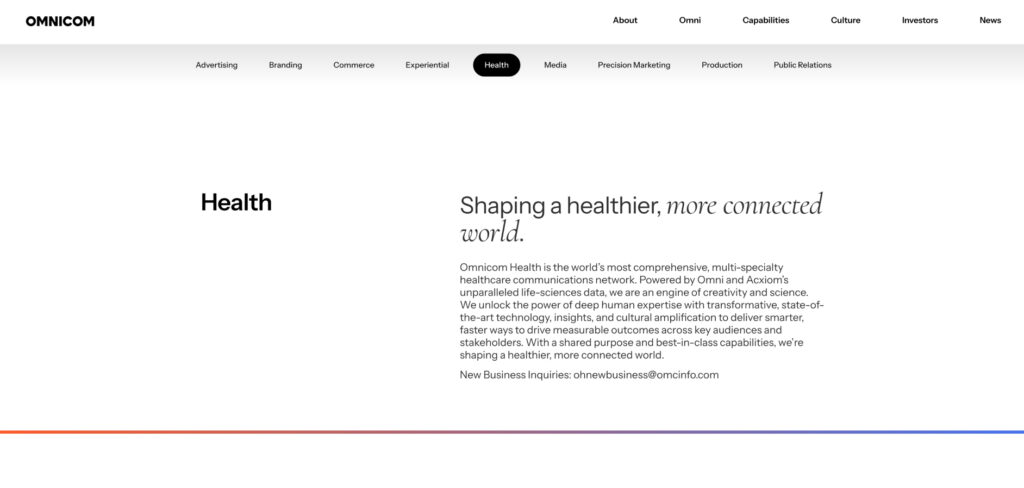 IPG Health's Homepage