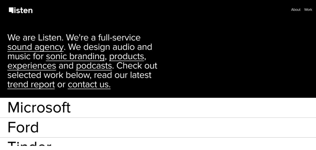 Listen Inc's Homepage