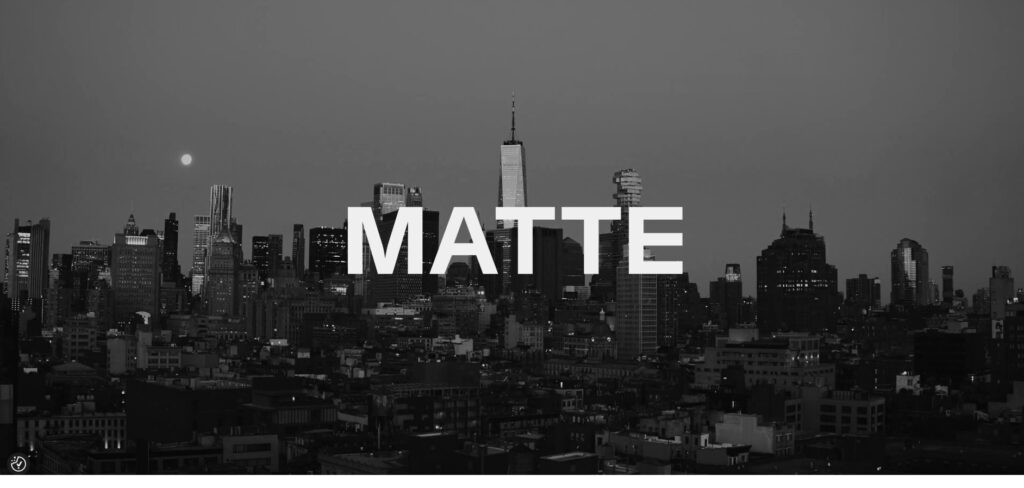 Matte Projects's Homepage