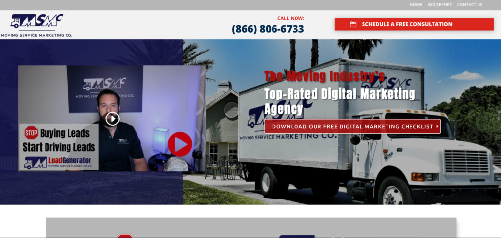 Moving Service Marketing's Homepage
