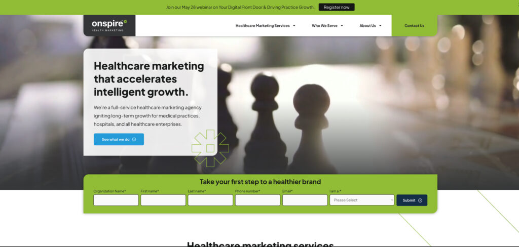 Onspire Health Marketing's Homepage